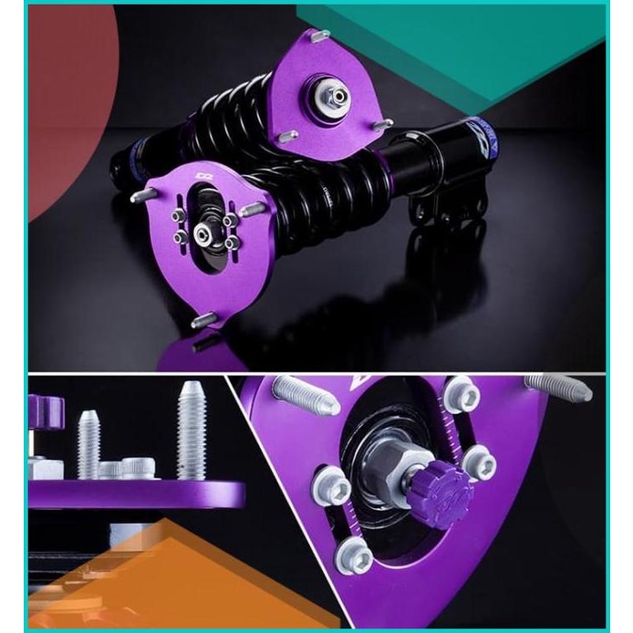 Aksesoris Suspensi Coilover D2 Racing Street Suzuki Swift 06+ 16novz3