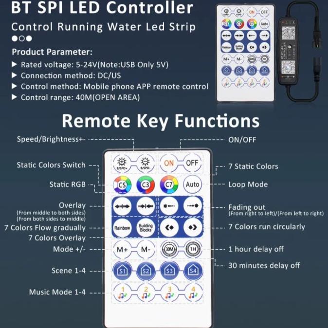 LED Controller Remote Addressable RGB DC 5v-24v Sale