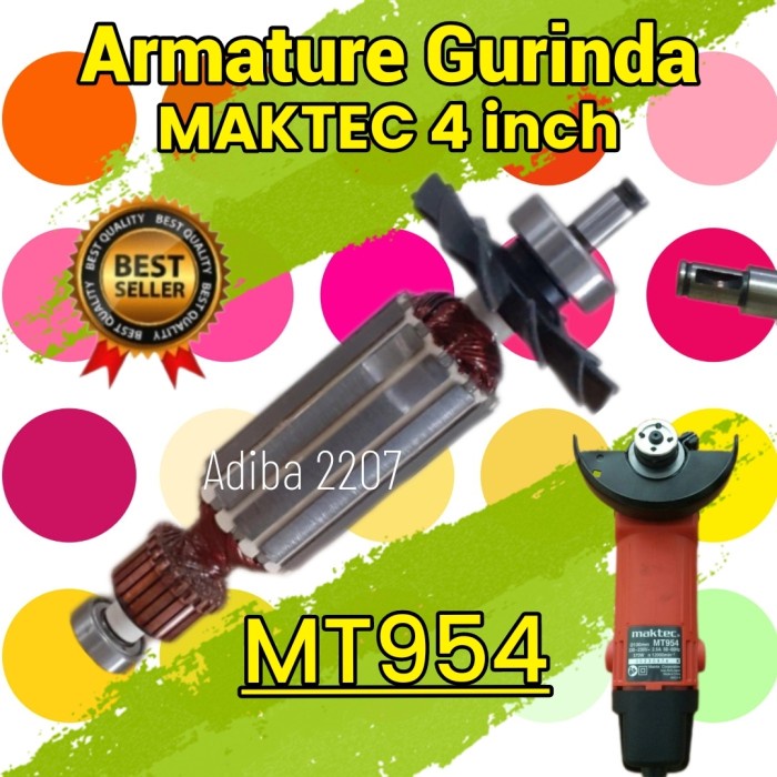 Angker armature gerinda maktec MT954 grinder maktec MT 954 4 " inch