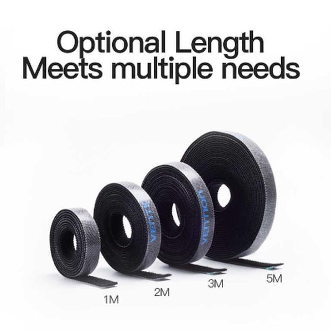 

New Sale Vention Kaa 1M Kabel Winder Nylon Blended Clip Earphone Holder Cord Berkualitas