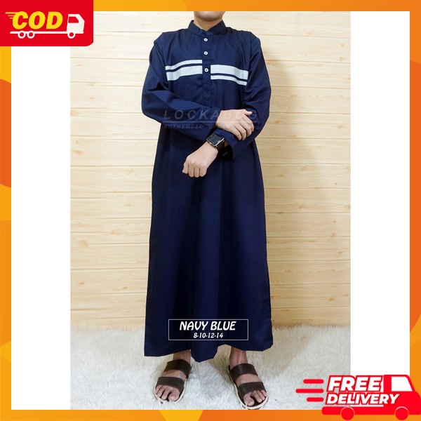 Gamis Anaj Pria Muslim Pakean Cowo Naju Jubah Tk Sd Smp Bju Jubah Gamiss Modern Bsju Pengajian Bocah