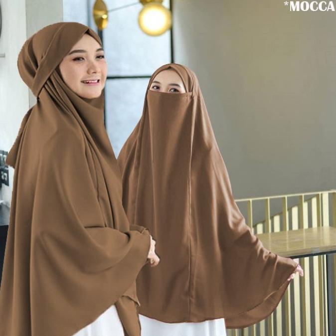 Terbaik Khimar Syari Hijab Jilbab Instan Jumbo Original