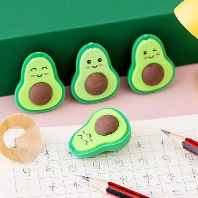 

Psnghapus pensil karakter avocado eraser souvenir wedding