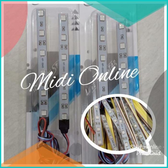 Lampu Led Fleksibel 6 Mata - Lampu Strobo Led RGB - Lampu Strobo 6 Led