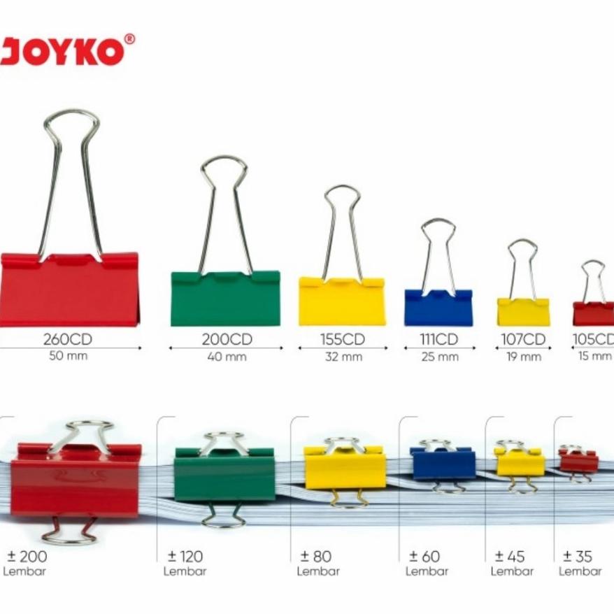 

Diskon Binder Clip Joyko Colour Pqd-729