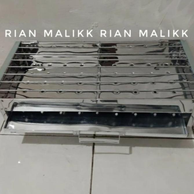 kebakaran arang bakaran sate bakaran ikan bahan stainless