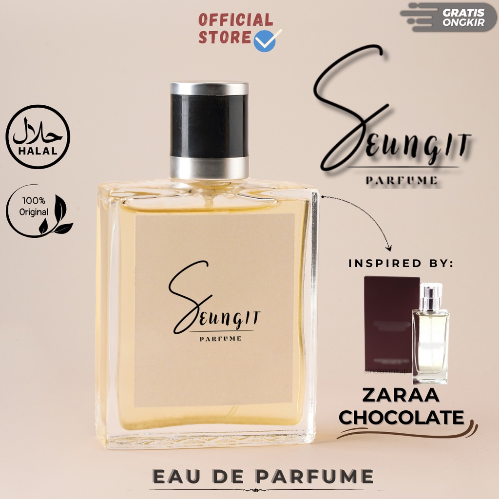 SEUNGIT - Parfum Wanita Pria Tahan Lama Aroma Manis Lembut Coklat Inspired By ZARA CHOCOLATE | Parfu