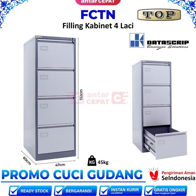 

TOP FCTN4 filling cabinet besi 4 laci