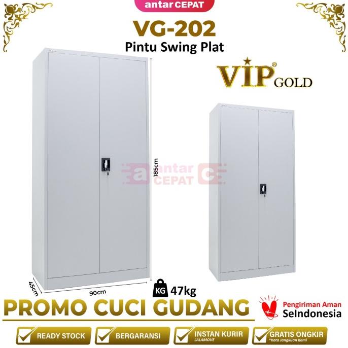 

VIP GOLD VG-202 lemari arsip besi pintu swing tarik VIP GOLD VG-202