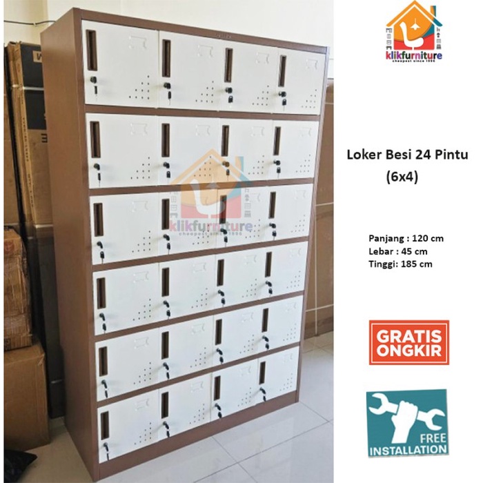 

PROMO LEMARI LOKER LOCKER CABINET 24 PINTU FULL BESI LK24