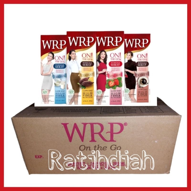 

Wrp On The Go Karton 200Ml X 24 Pcs / Wrp Cair Coklat Stroberi Kopi