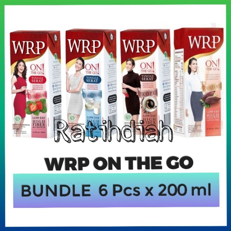 

Wrp On The Go 200Ml X 6 Pcs Bundle / Wrp Cair Coklat Kopi Stroberi