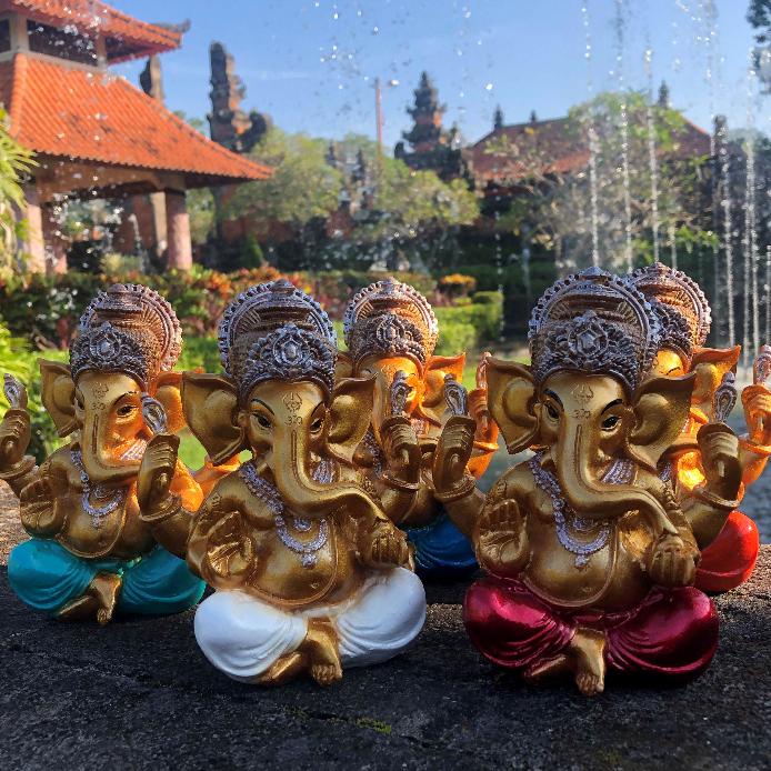 PATUNG GANESHA 15 CM/PATUNG GANESA/PATUNG GANESHA RESIN/PATUNG DEWA DEWI/ DEWA GANESHA