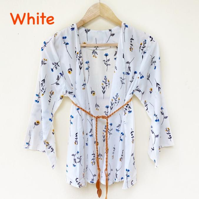Cardigan Bunga / Floral Outer / Pantai / Gunung / Cardigan Satin Murah Stok Terbatas