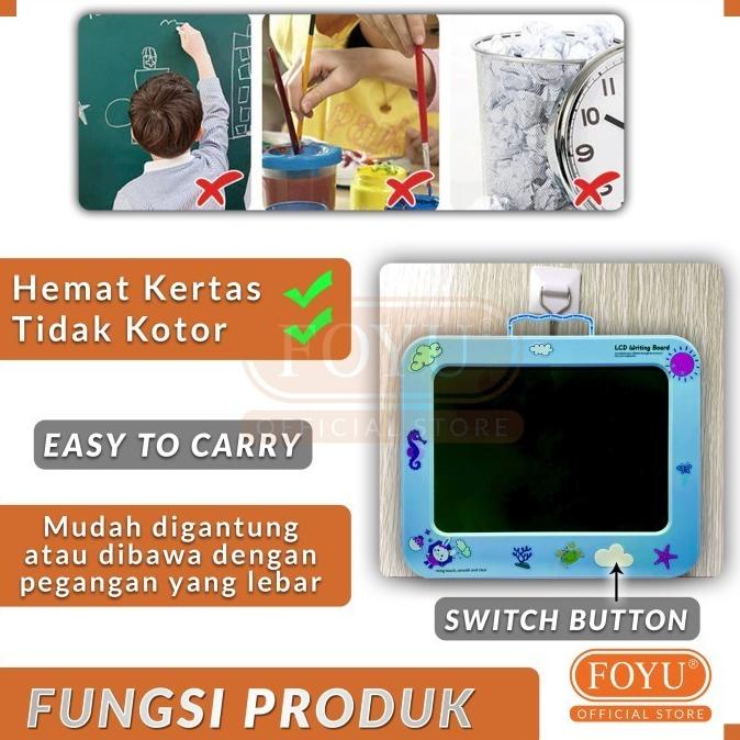 

LCD Drawing Tablet Menggambar Anak Mainan Edukasi Balita Free Sticker