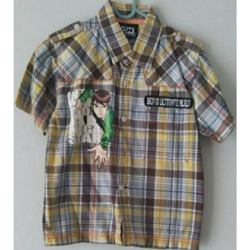 Cartoon Network Ben 10 Ultimate Alien Original Kemeja Anak / Kids Shirt