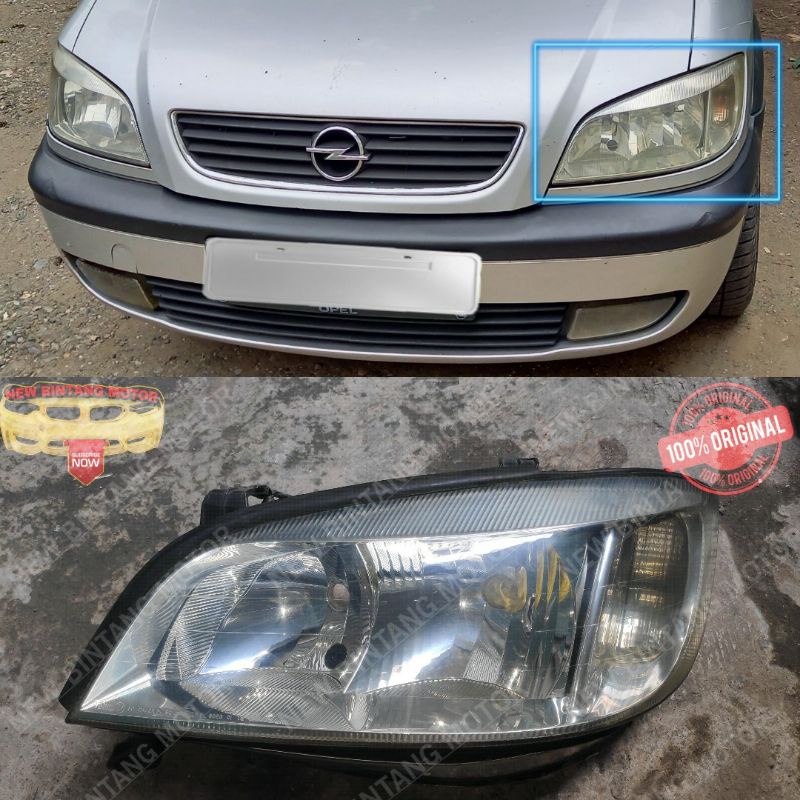 Headlamp opel zafira chevrolet zafira original satuan
