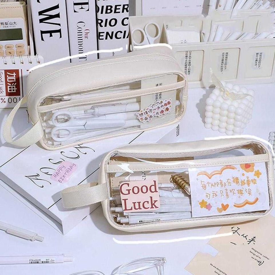 

#Buruan Dapetin# BUJO Tempat Pensil Pulpen Pecil Case Pouch School Stationery Visible - B197