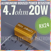 RX24 Alumunium Housed Power Resistor 4.7ohm 20W 4.7 Ohm 20 Watt Audio