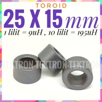 Toroid Ferit diameter 25mm panjang 15mm Ferrite Core 2.5cm 1.5cm