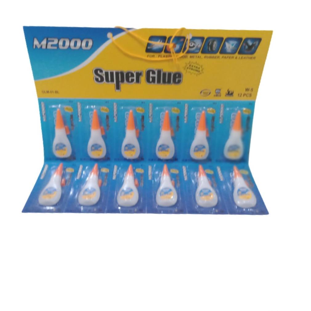 

Big Sale 12 PC Lem Super Glue M2000 Multi Purpose Adhesive ,.