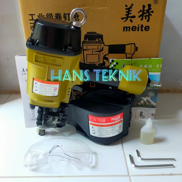 Mesin Paku Tembak Airnailer Air Pallet Coil Nailer 20Mm - 70Mm