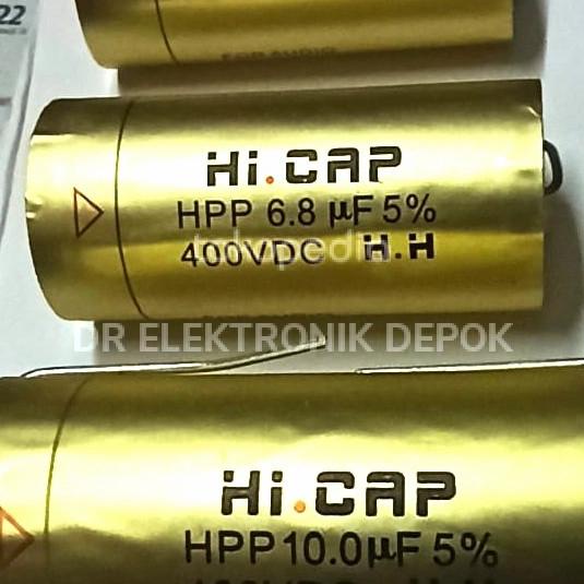 Update Kapasitor nonpolar Hi Cap HiCap 6,8uf 6,8 6,8uf 6.8 mikro 400v 400volt dre3 Buru Order