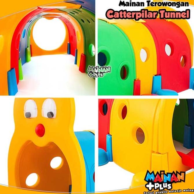 Mainan Terowongan Anak Caterpillar Bug Tunnel Playground