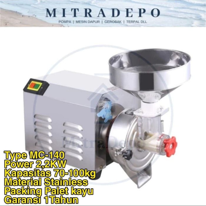 

Mesin Bubuk/Tepung Penepung Biji Kacang Kopi Beras Lada Dm140 (2200W)