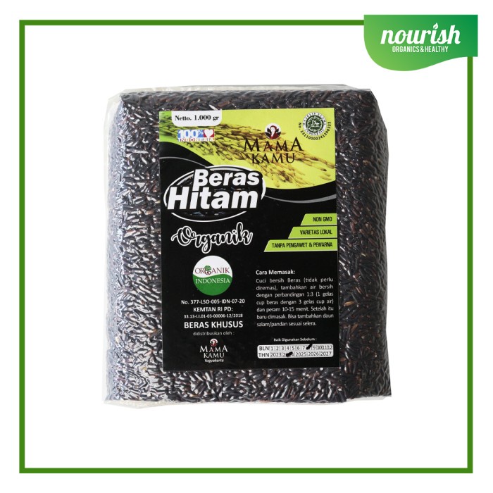 

Mama Kamu, Hitam Organik 1Kg