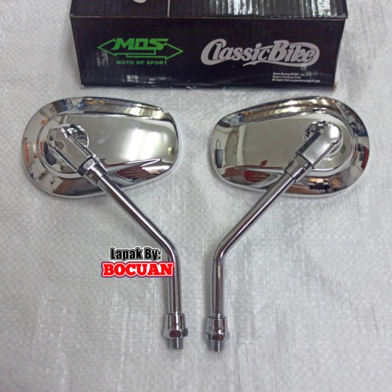 Spion Oval Chrome W175 Thunder 125 Scoopy Cb 100 Krom Harley Classic El Harley Klasik 125 Verza