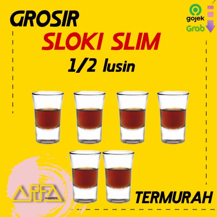 @#@#@#] Gelas sloki espresso mini slim 30ml (isi 6)