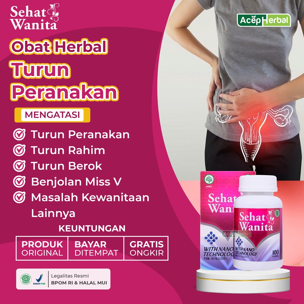 Obat Turun Peranakan Rahim Turun Prolaps Uterus Rahim Menurun Kendor Menonjol Kebawah  Turun Pernaka