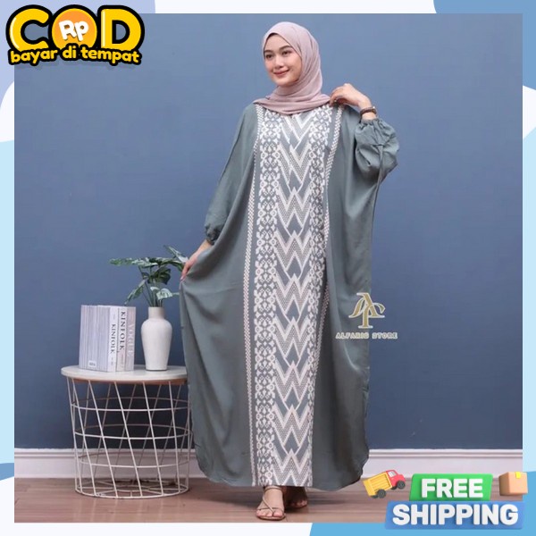 Kaftn Fashion Lebaran Muslim Casual Games Muslimah Dres Gmis Cantik Modern Murah Terusan Kaftan Wani
