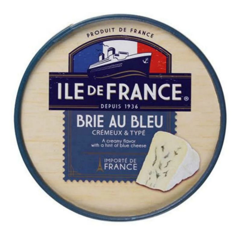 

Keju Ile De France Brie Au Bleu Cheese 125 Gram.