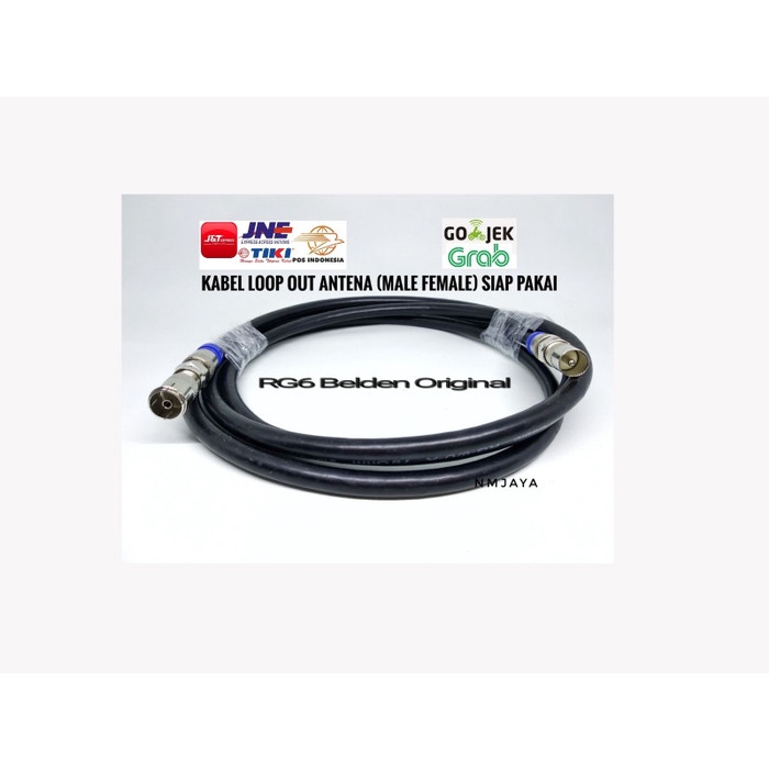 Termurah Kabel Loop Out Antena (Konektor Male Female) Untuk Set Top Box 10Meter