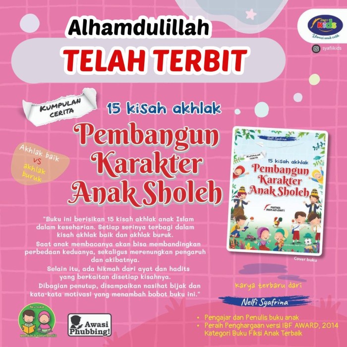 

[SALE MURAH] buku 15 kisah akhlak pembangun karakter anak shalih LIMITED EDITION