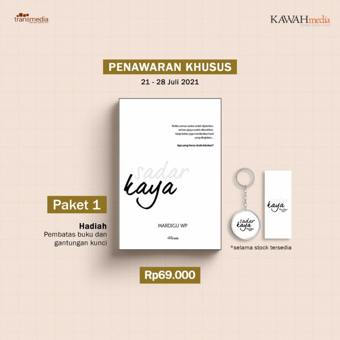 

[SALE MURAH] Buku Mardigu WP : Sadar Kaya PRODUK TERBATAS