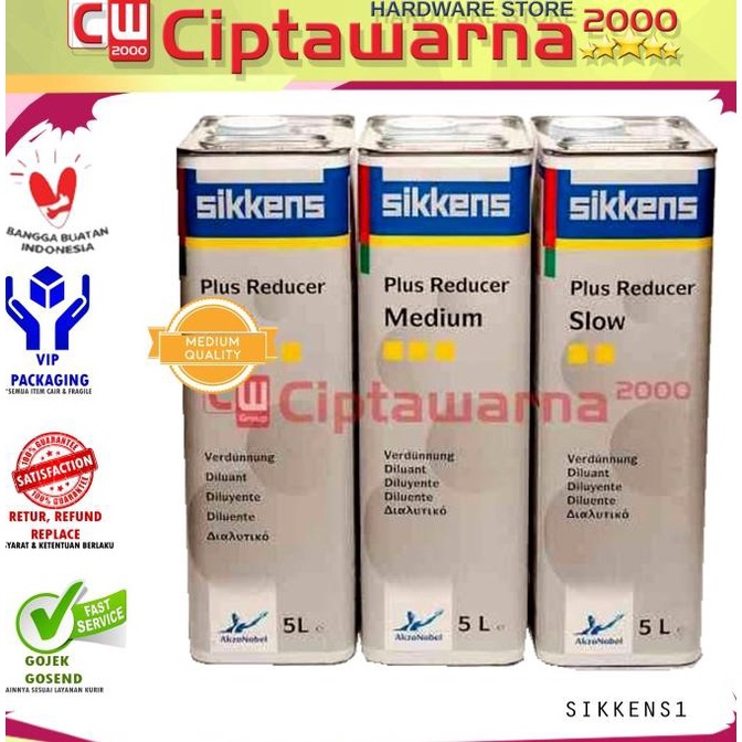 best seller] Thinner PU SIKKEN REDUCER Fast Medium Slow Dry Tiner 1L Palembang
