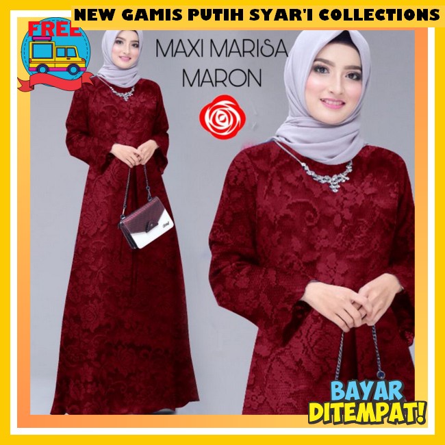 Gamis Wanita Kekinian Dewasa Terbaru 2024 Putih Bw Tulang Pkaian Syari Pakaian Umroh Haji Perempuan 