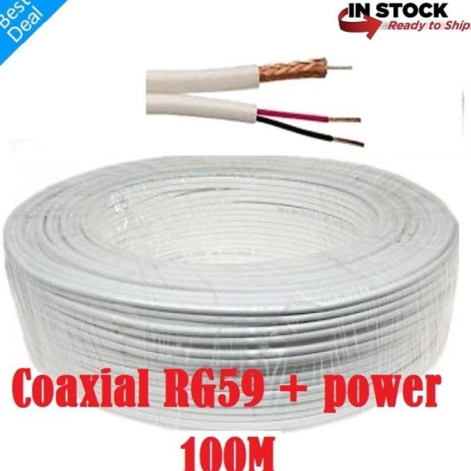 Kabel CCTV Coaxial RG59 + Power 100M / RG 59 + POWER 100 M SPECTRA