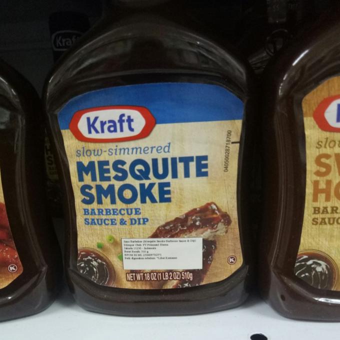 

*****] KRAFT bbq kraft mesquite smoke barbecue sauce & dip 510 gram sauce bbq