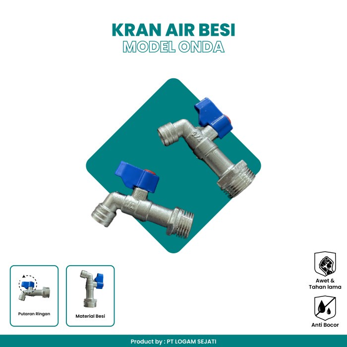 ] Kran air Besi,Body panjang (model onda) harga per 12pcs