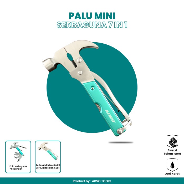 ><><><] Palu mini serbaguna 7 in 1 / Palu multifungsi DIY