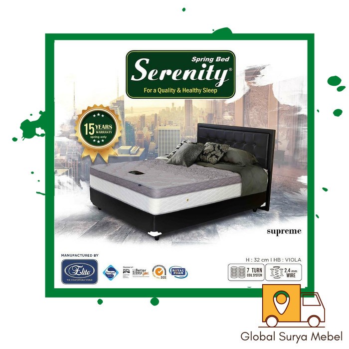 Buruan serbu] Kasur Elite Serenity Spring Bed Tipe Supreme