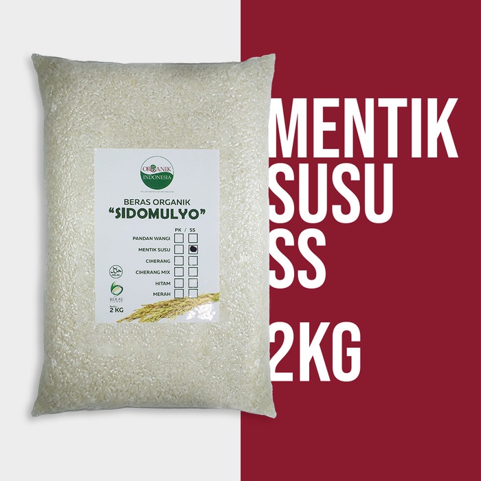 

Organik / Organic Rice Mentik Susu 2Kg Sidomulyo Rendah Gula