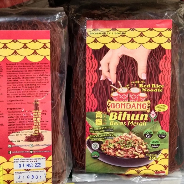 

Gondang Bihun Merah 250Gr