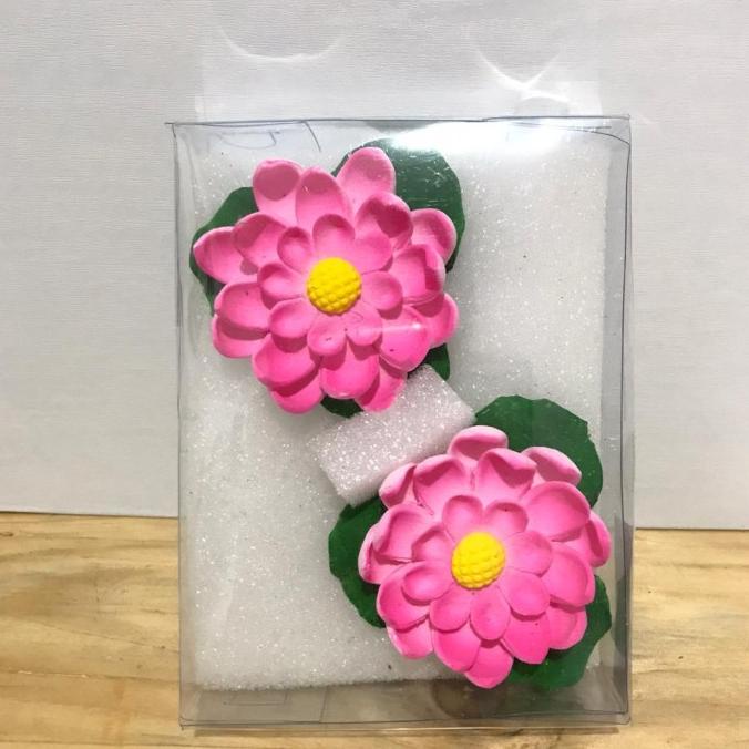 

[PH] GUMPASTE BUNGA LOTUS TERATAI BESAR ISI 2 HIASAN DEKORASI KUE IMLEK