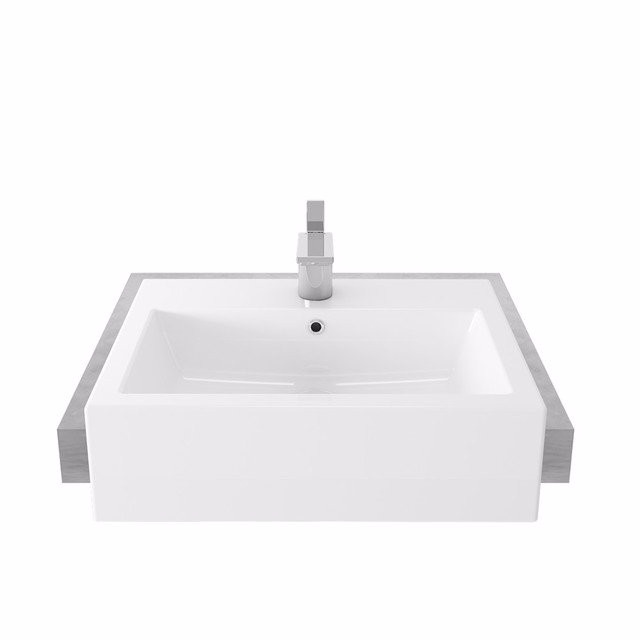 Toto Wastafel - Wash Basin warna White LW647CJ Body Only (Go-send)