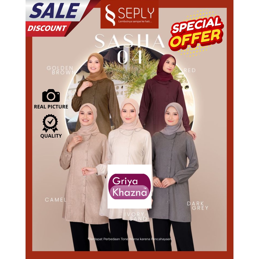 Seply Baju Muslim Atasan Tunik Wanita Dewasa Sasha 04